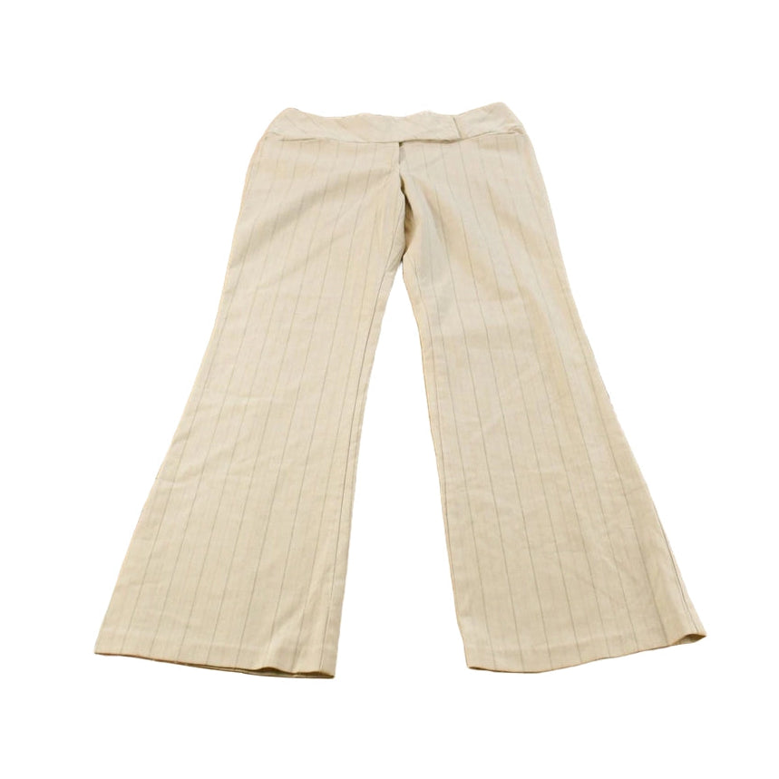 Vintage 1990s Joe Benbasset Bell Bottom Striped Trousers Pants Women's 32 x 30.5