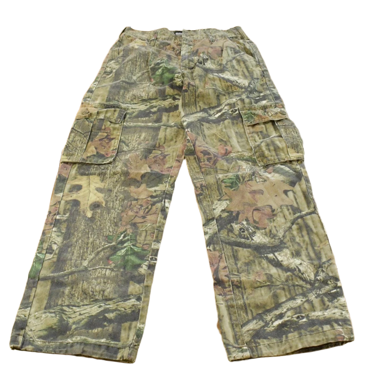 Vintage 2000s Break Up Infinity Forest Tree Camo Cargo Hunting Pants Men's 28 x 30