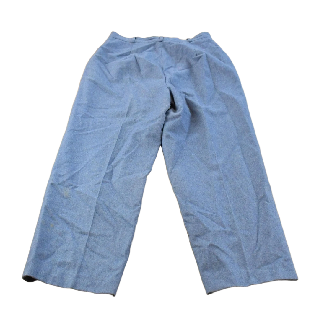 Vintage 1970s Pant Her Pleated Wool Trousers Women's 30 x 25.5