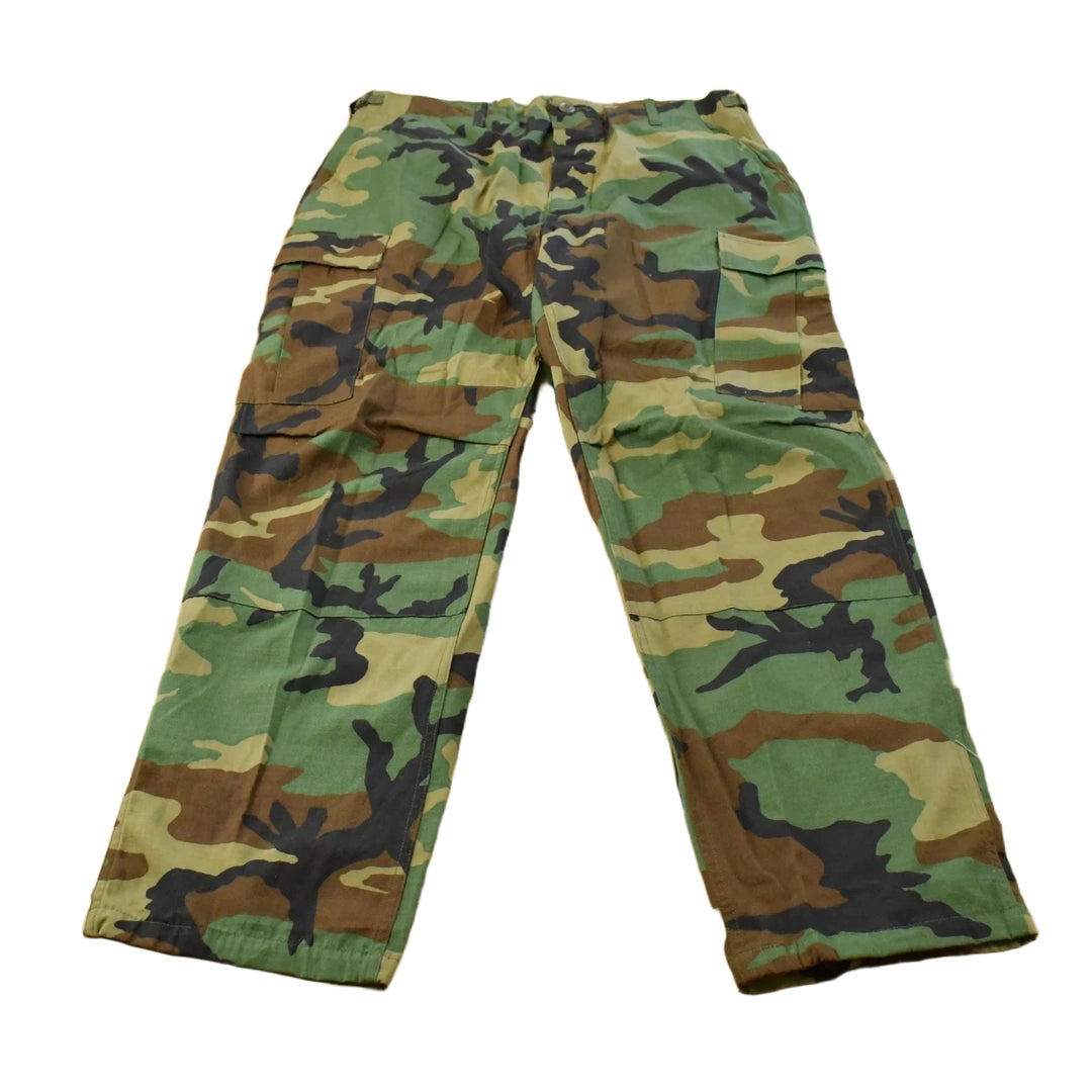 Vintage 2000s Army Military Woodland Camo Cargo Pants Men's M