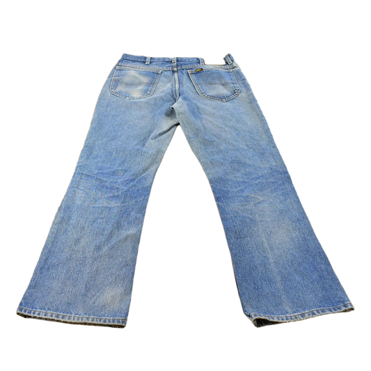 Vintage 1980s Lee Bell Bottom Flare Denim Jeans Men's 32 x 30