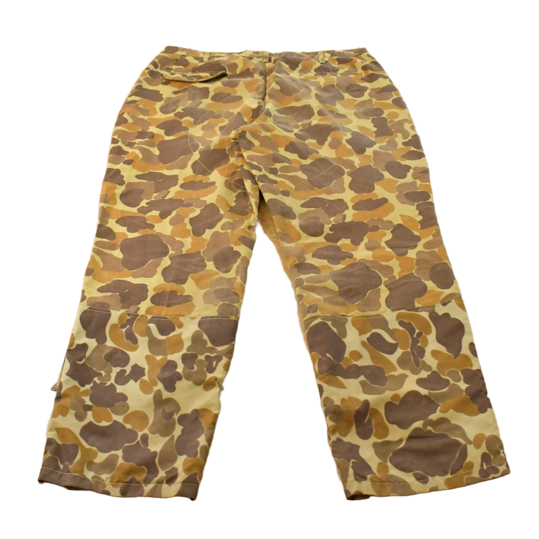 Vintage 1980s Game Winner Duck Camo Hunting Brush Pants Men's 40 x 33