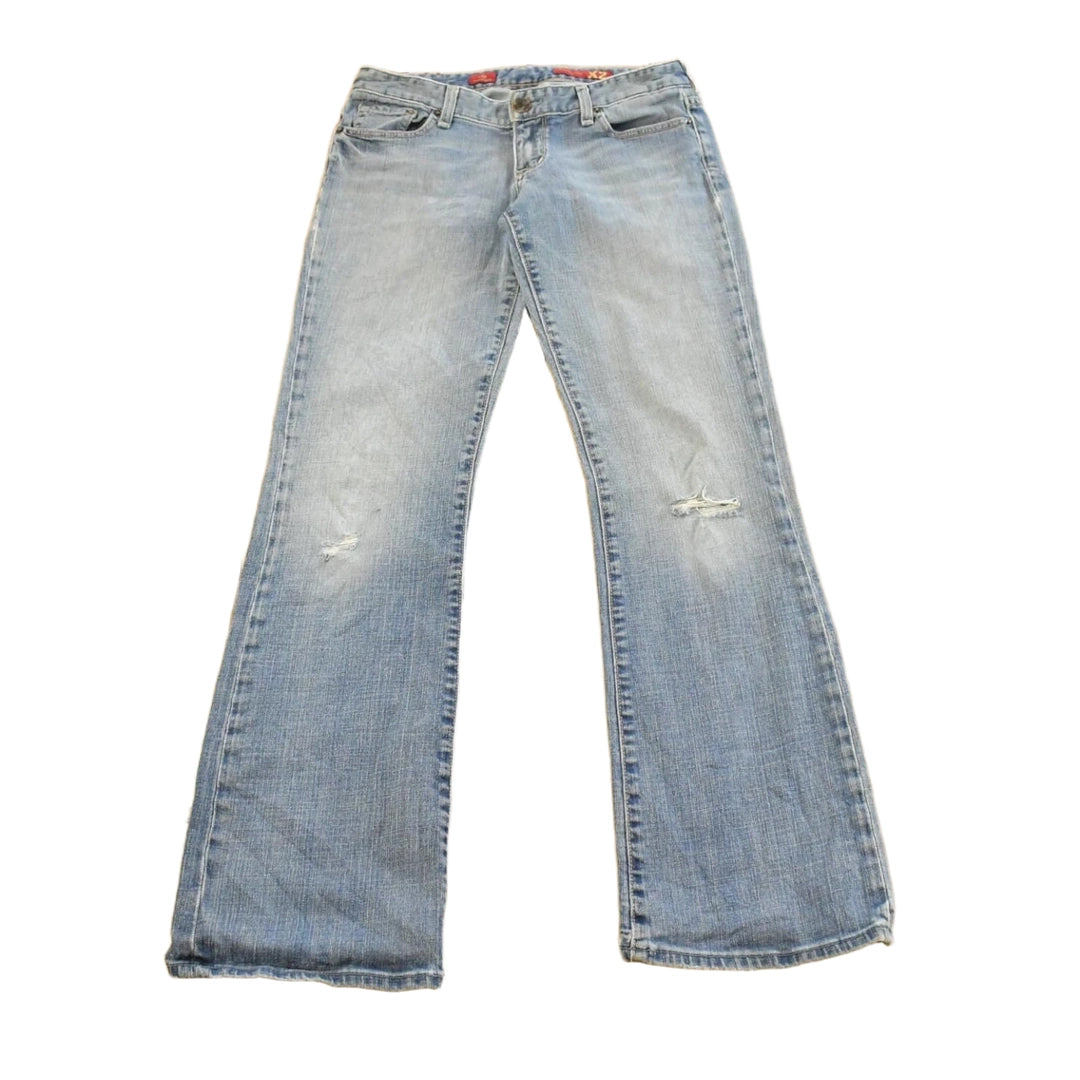 Vintage Y2K X2 Low Rise Flare Denim Jeans Women's 30 x 32