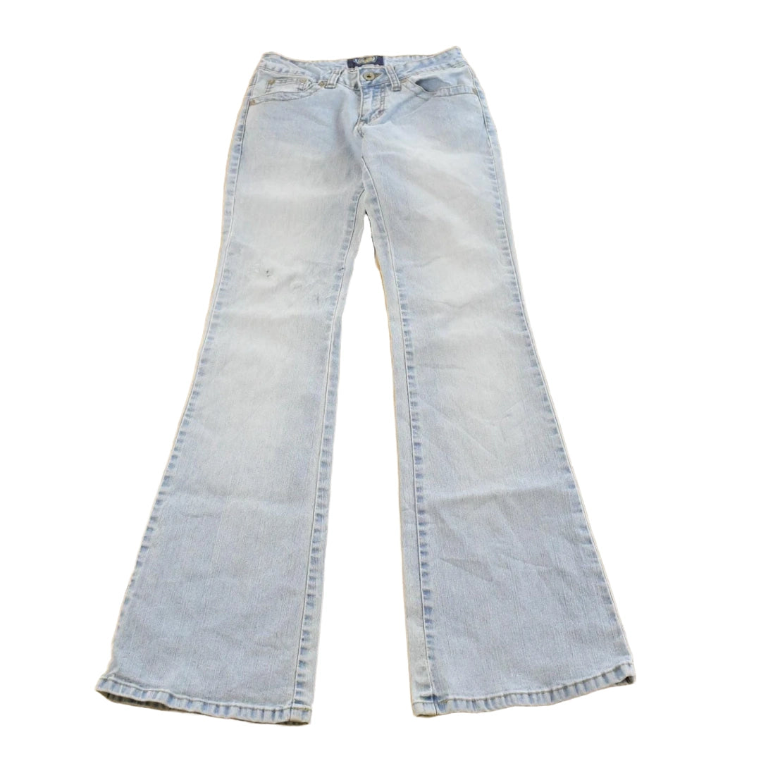Vintage Y2K Angels Low Rise Flare Denim Jeans Women's 24 x 31.5