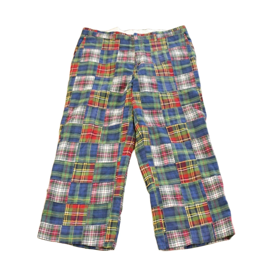 Vintage 1990s Mark Fore & Strike Madras Plaid Golf Pants Men's 36 x 24.5
