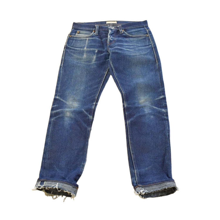 Vintage 2000s Japanese Unbranded 21oz Selvedge Raw Denim Jeans Ubizi Skinny Men's 30 x 28