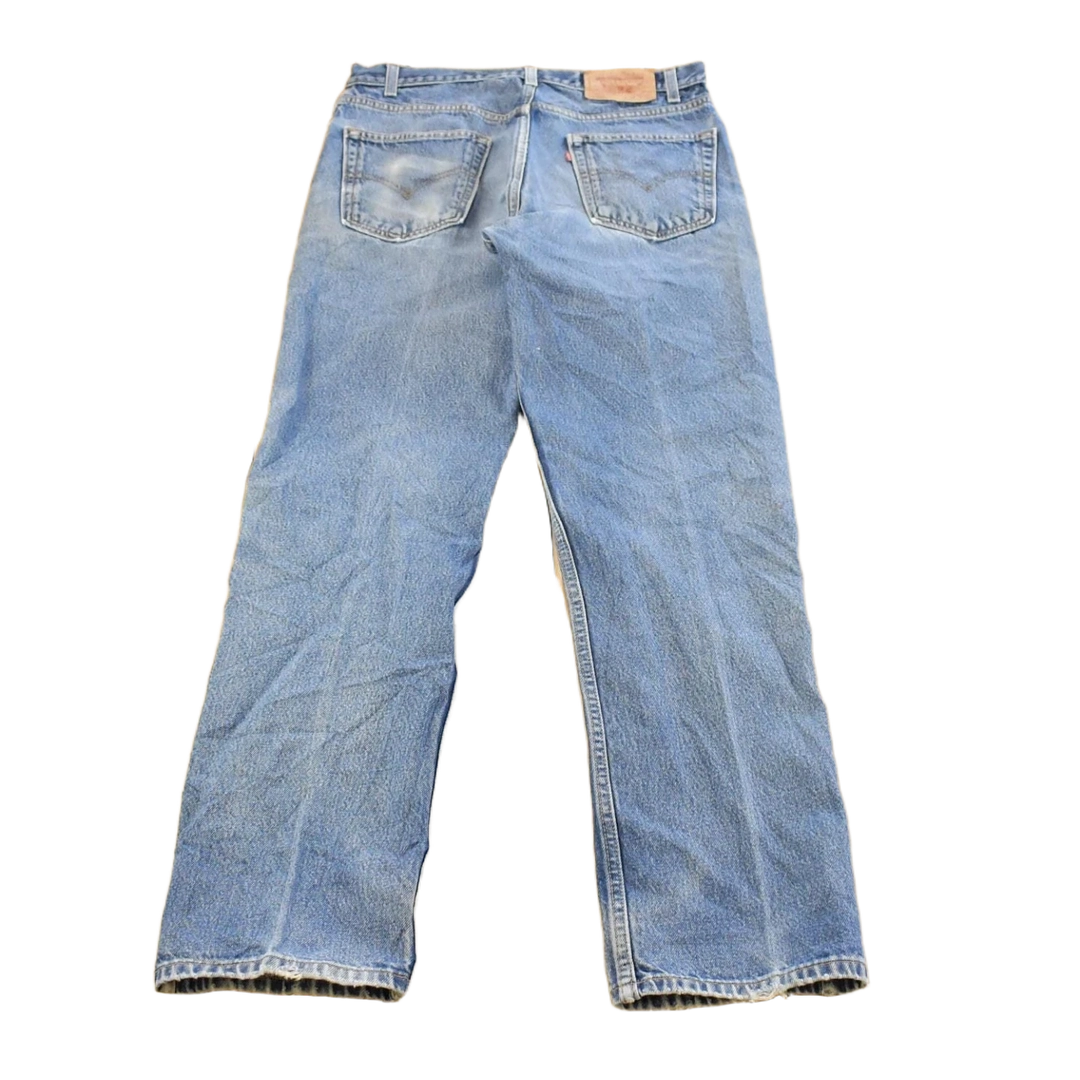 Vintage 1990s Levi's 505 Regular Straight Fit Denim Blue Jeans Men's 32 x 32