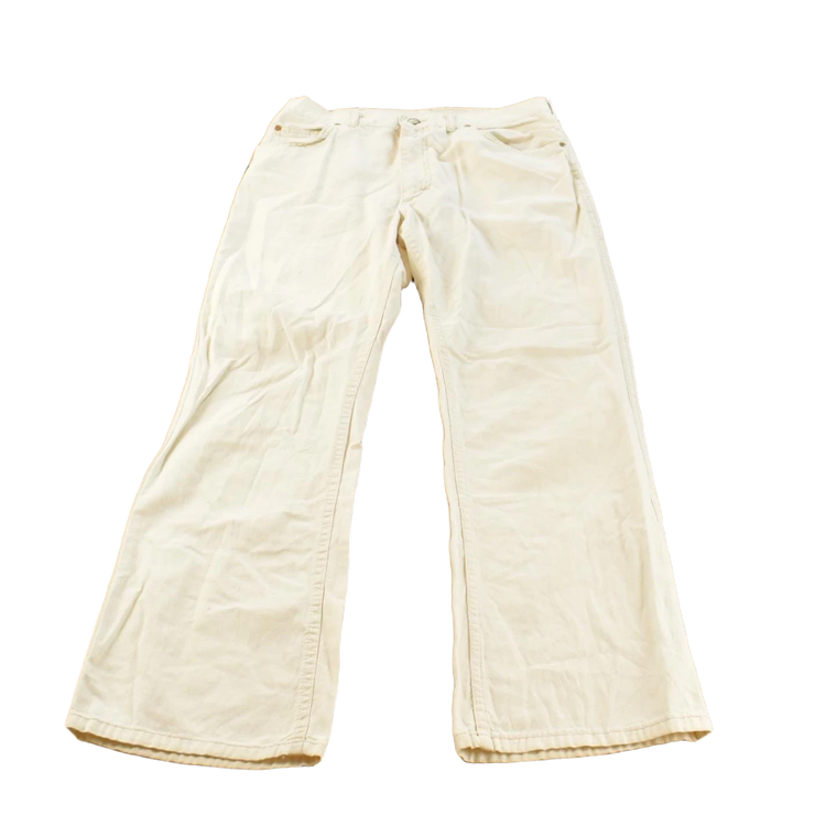 Vintage 1980s Lee White Denim Rancher Jeans Men's 30 x 28.5
