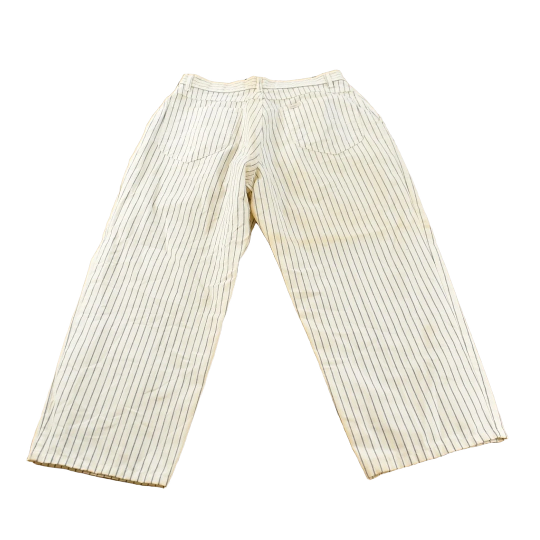 Vintage 1980s Lee Lightweight Railroad Stripe Cotton Pants Women's 26 x 23