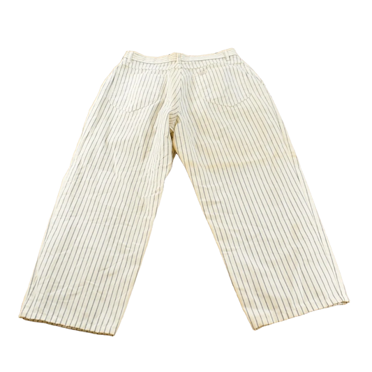 Vintage 1980s Lee Lightweight Railroad Stripe Cotton Pants Women's 26 x 23