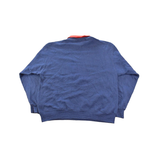 Vintage 1990s Orvis Blue Jays Embroidered Collared Crewneck Sweatshirt Men's L