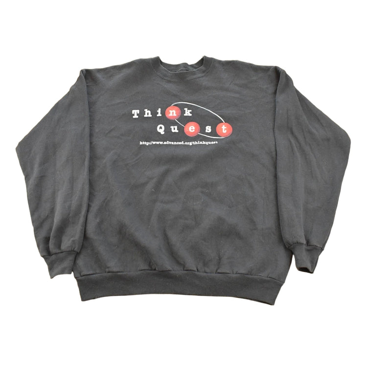 Vintage 1990s ThinkQuest Educational Website Promo Crewneck Sweatshirt Men's L