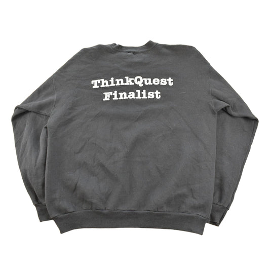 Vintage 1990s ThinkQuest Educational Website Promo Crewneck Sweatshirt Men's L