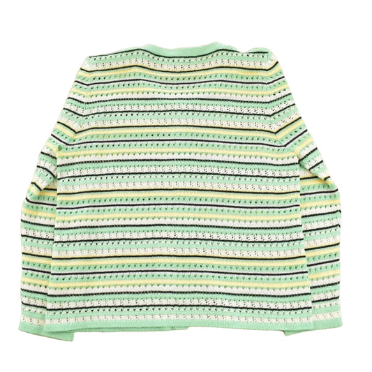 Vintage 1980s San Remo Striped Knit Cardigan Sweater Women's S