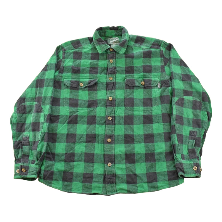 Vintage 1990's Woolrich Plaid Flannel Button Up Shirt Men's L