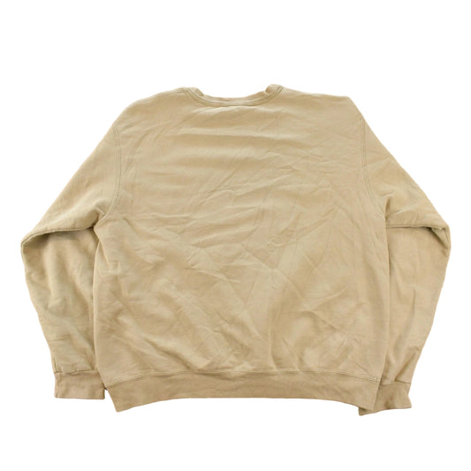 Vintage 2000s Sun Faded Champion Blank Beige Crewneck Sweatshirt Men's M