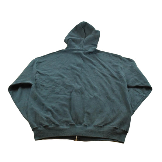 Vintage 2000s Black Blank Zip Up Hoodie Sweatshirt Men's L
