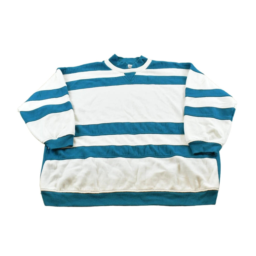 Vintage 1990s Lauren Brooke Striped Sweater Women's 3XL