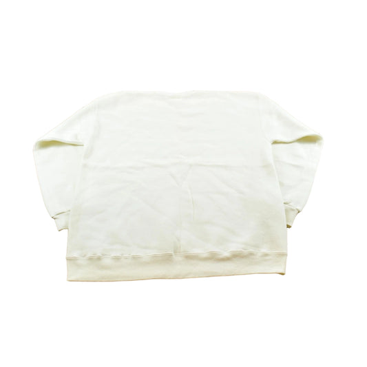 Vintage 1990s Nutmeg Mills Blank White Crewneck Sweatshirt Men's XL
