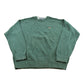 Vintage 1990s Tommy Hilfiger Green Cotton Knit Crest Logo Crewneck Sweater Men's L