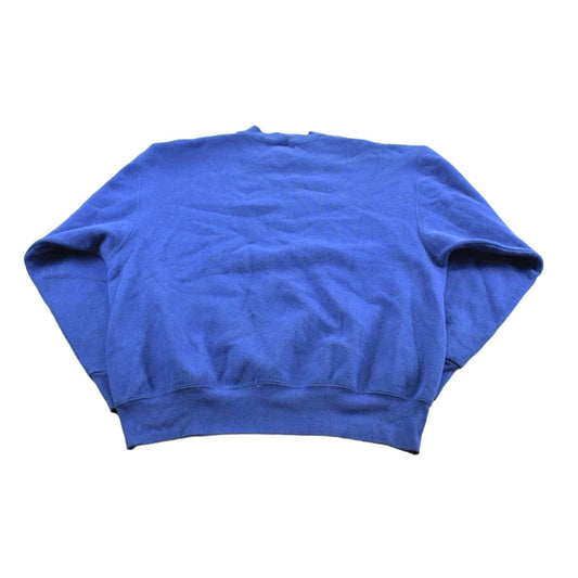 Vintage 1990s BVD Blue Blank Crewneck Sweatshirt Men's L