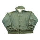 Vintage 2000s Faded BTC Green Thermal Lined Zip Up Hoodie Sweatshirt Men's XL
