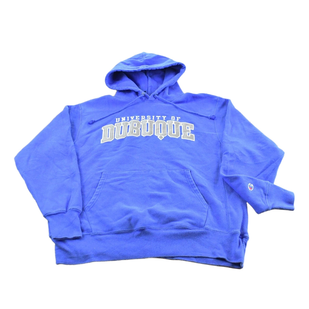 Vintage 2000s Champion Reverse Weave University Of Dubuque Collegiate Hoodie Sweatshirt Men's L