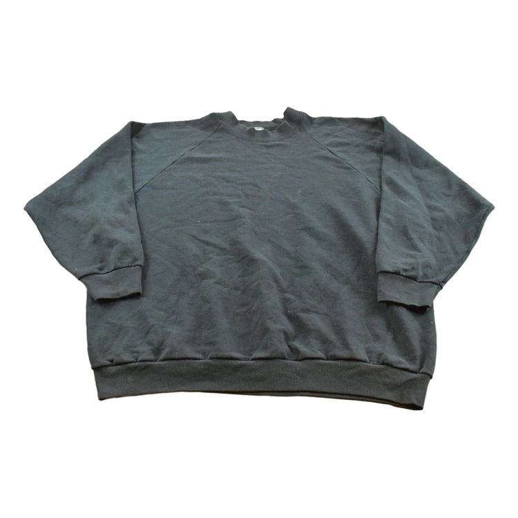 Vintage 1990s Fruit of the Loom Blank Raglan Crewneck Sweatshirt Men's XL