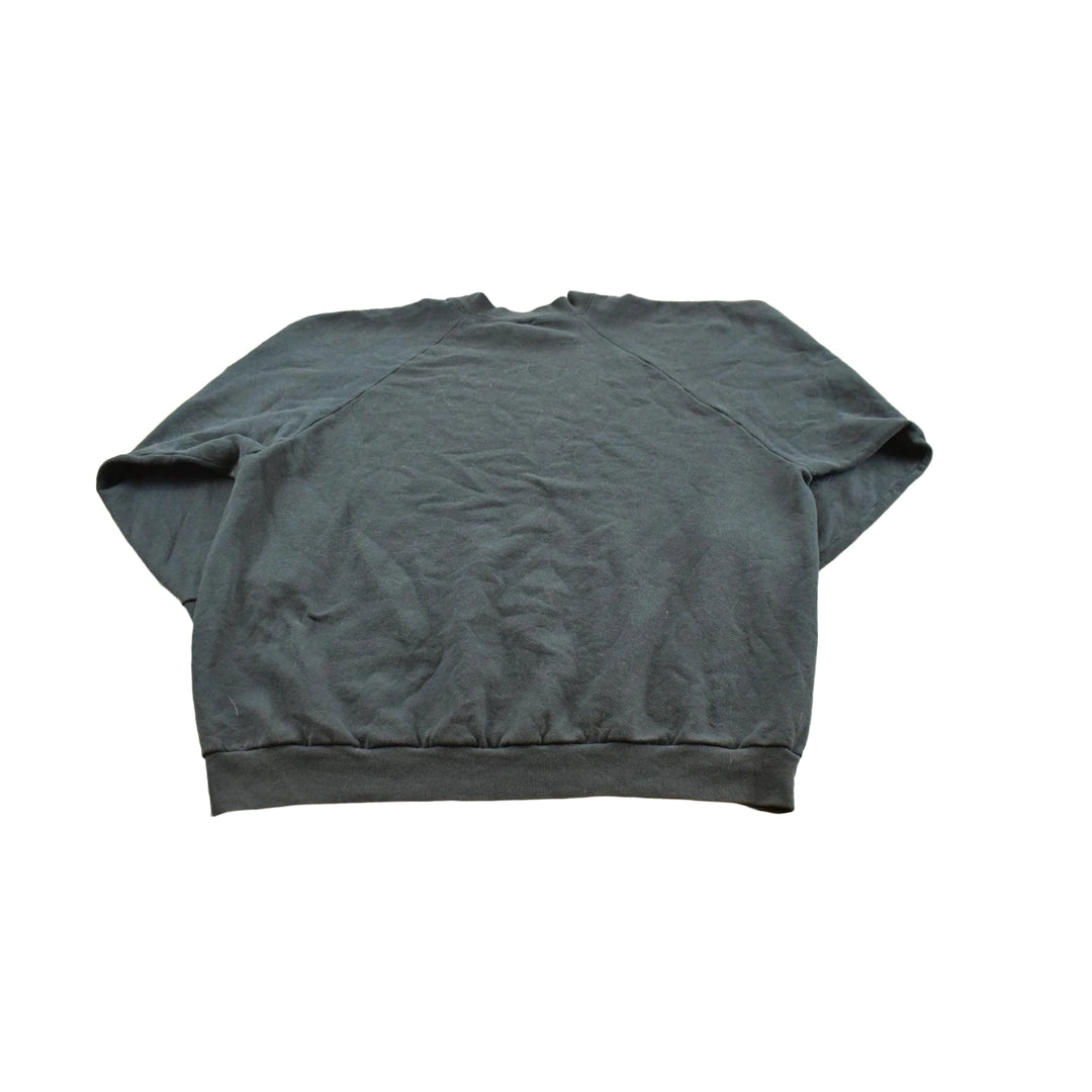 Vintage 1990s Fruit of the Loom Blank Raglan Crewneck Sweatshirt Men's XL