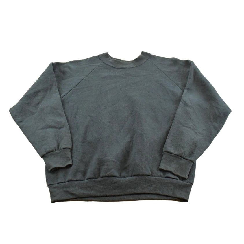 Vintage 1990s Fruit of the Loom Blank Raglan Crewneck Sweatshirt Men's S