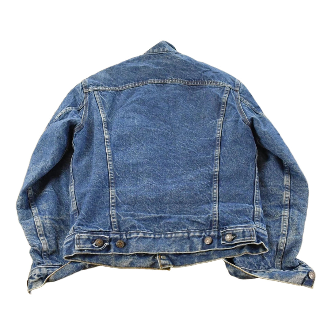 Vintage 1980s Levi's Blanket Lined Denim Jean Trucker Jacket Men's 36