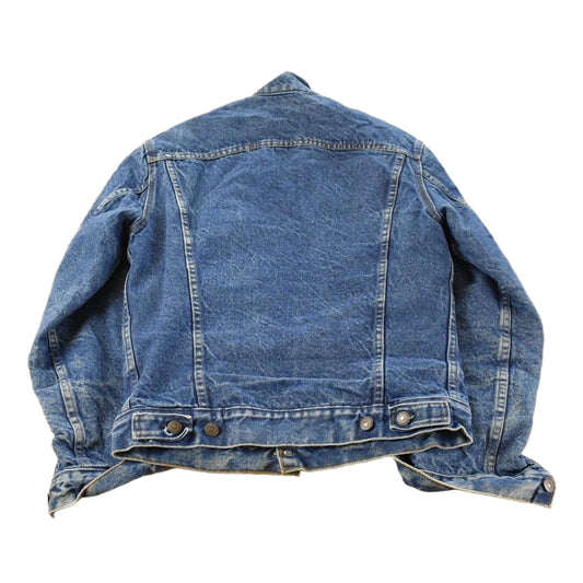 Vintage 1980s Levi's Blanket Lined Denim Jean Trucker Jacket Men's 36