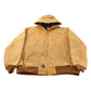 Vintage 1990s Carhartt Distressed Canvas Hooded Jacket Men's XL