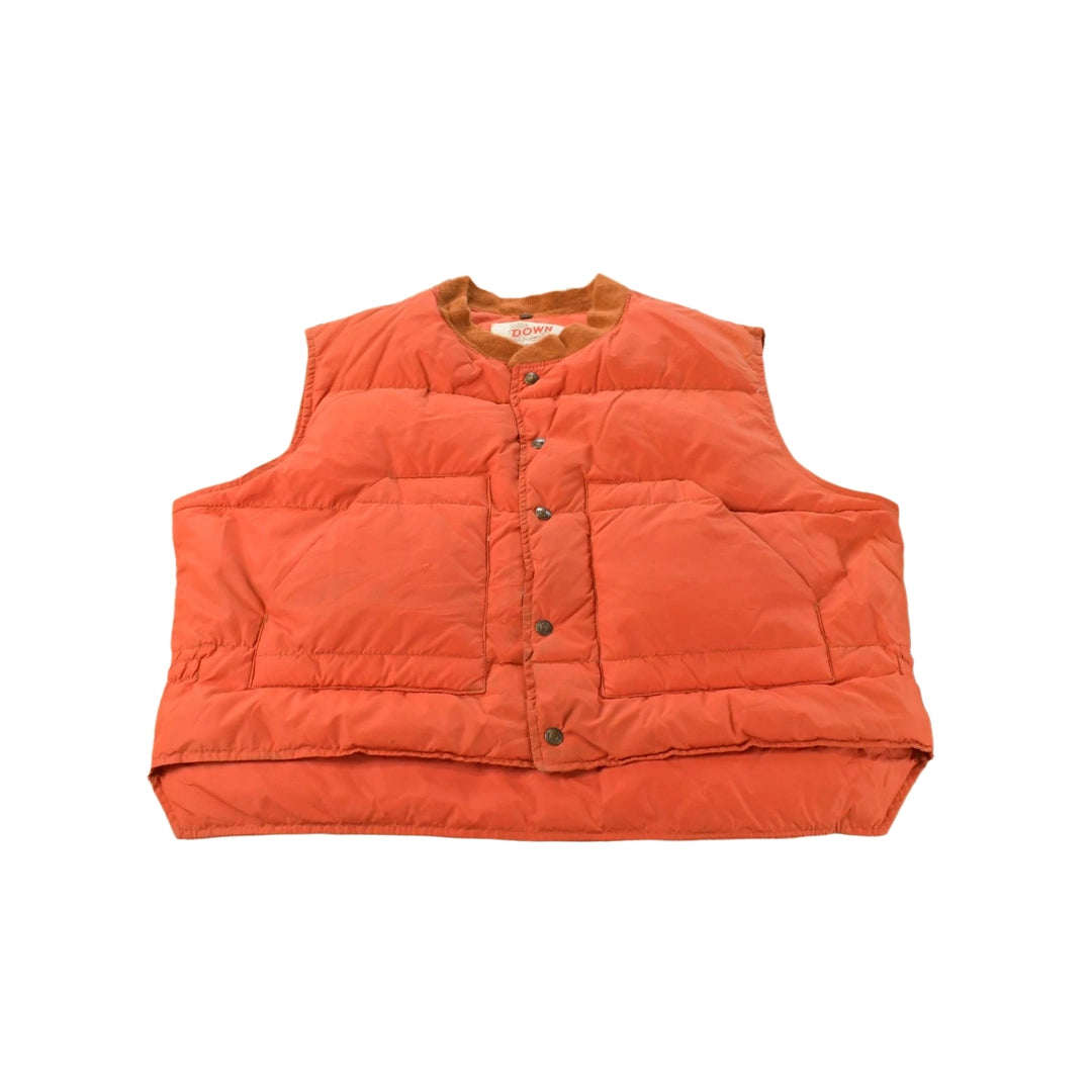 Vintage 1980s Schott Sportswear Puffer Vest Jacket Men's XL