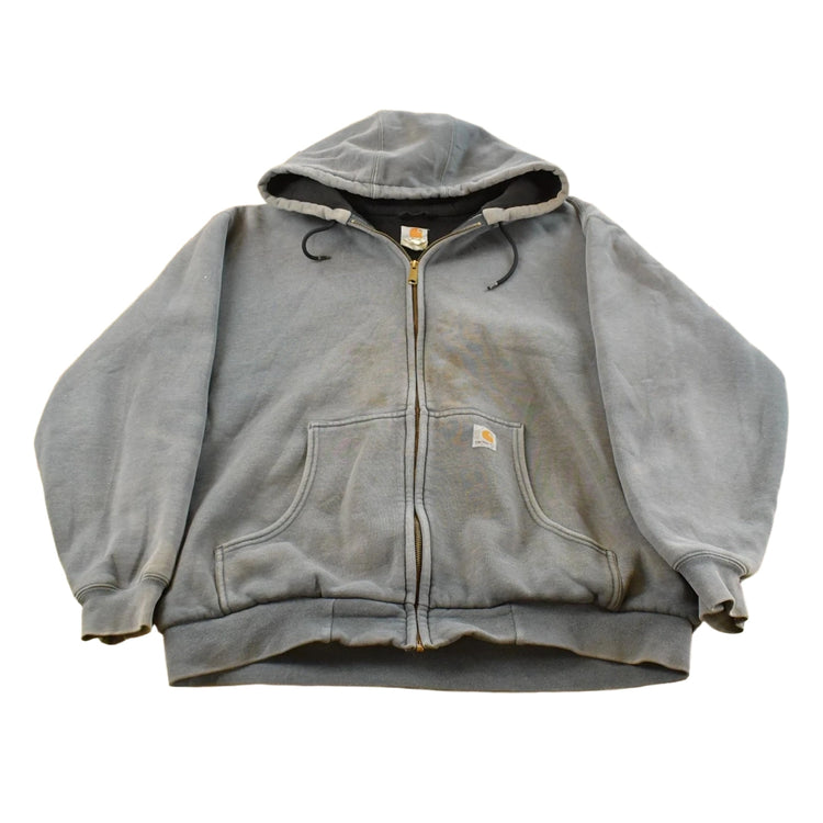 Vintage 1990s Carhartt Thermal Lined Heavy Weight Zip Up Hoodie Men's XL