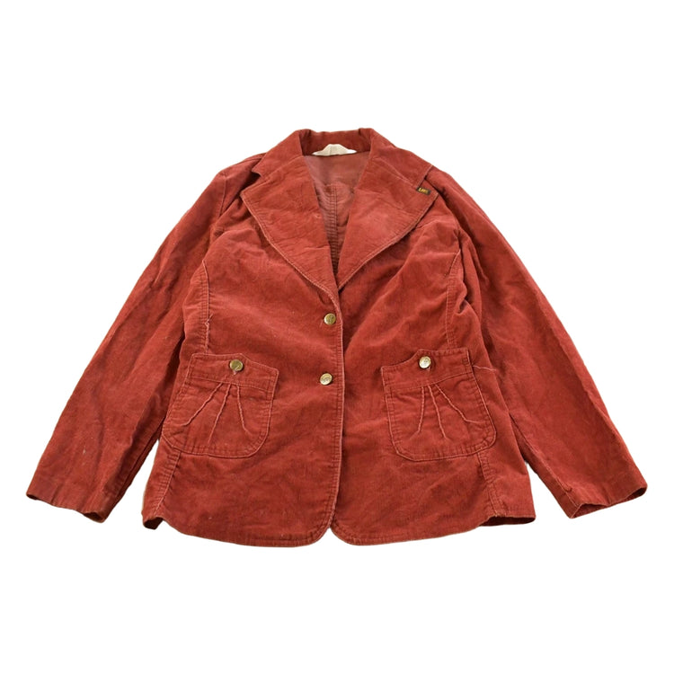 Vintage 1970s Lee Corduroy Blazer Coat Women's 12
