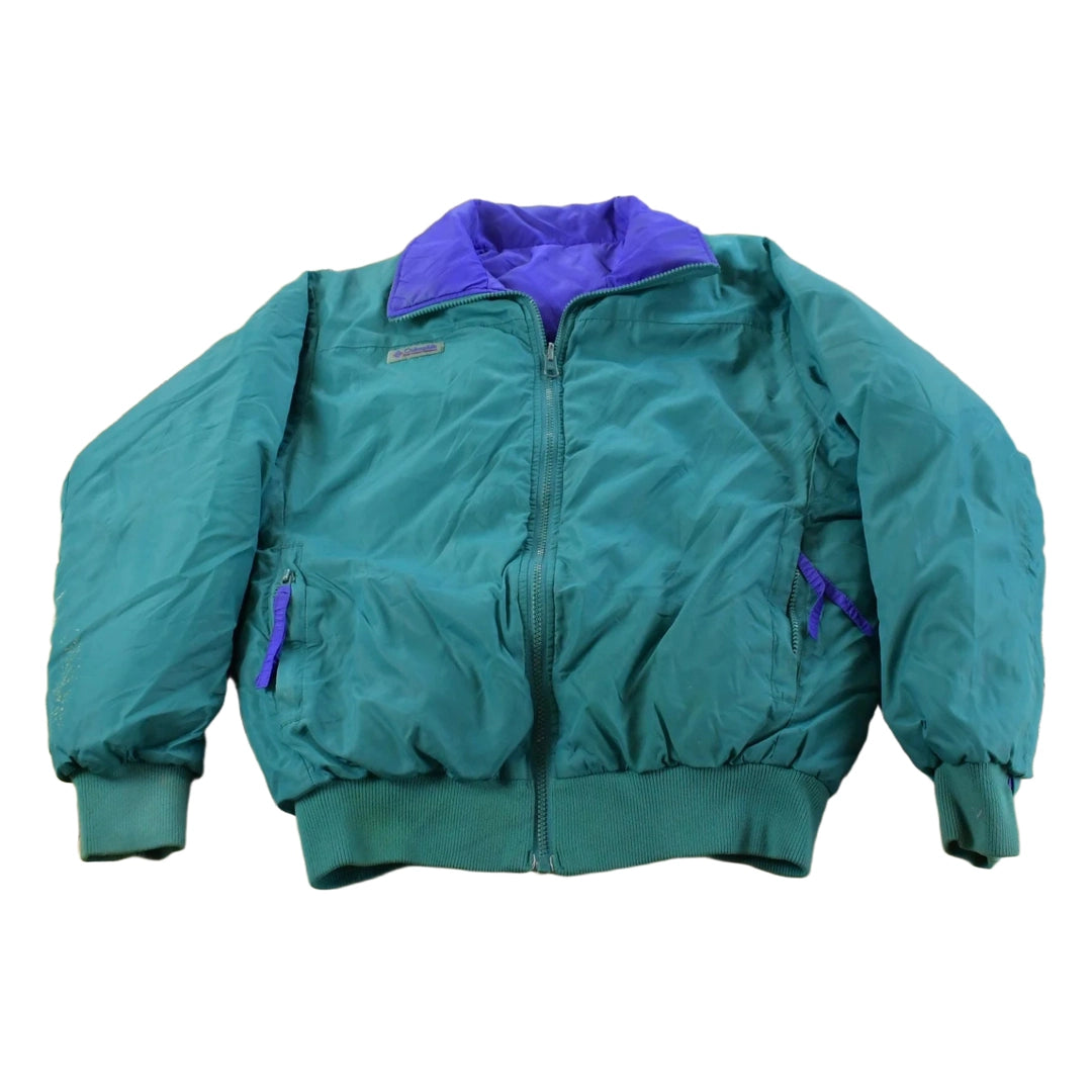 Vintage 1990s Columbia Reversible Full Zip Jacket Men's S