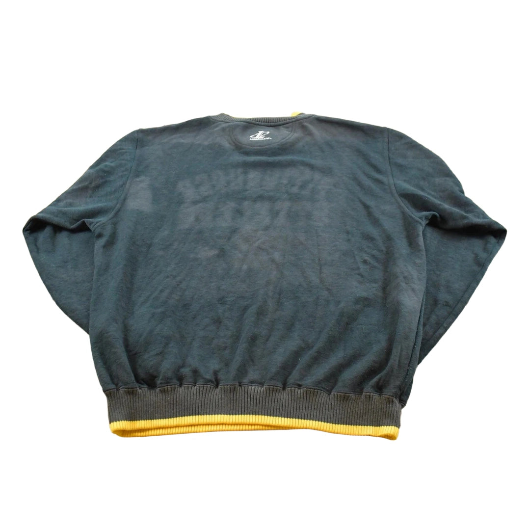 Vintage 1990s Faded Logo Athletic Pittsburgh Steelers Embroidered Sweatshirt Men's XL