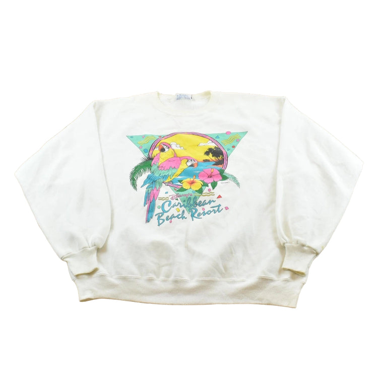 Vintage 1990s Disney Caribbean Beach Resort Crewneck Sweatshirt Men's L