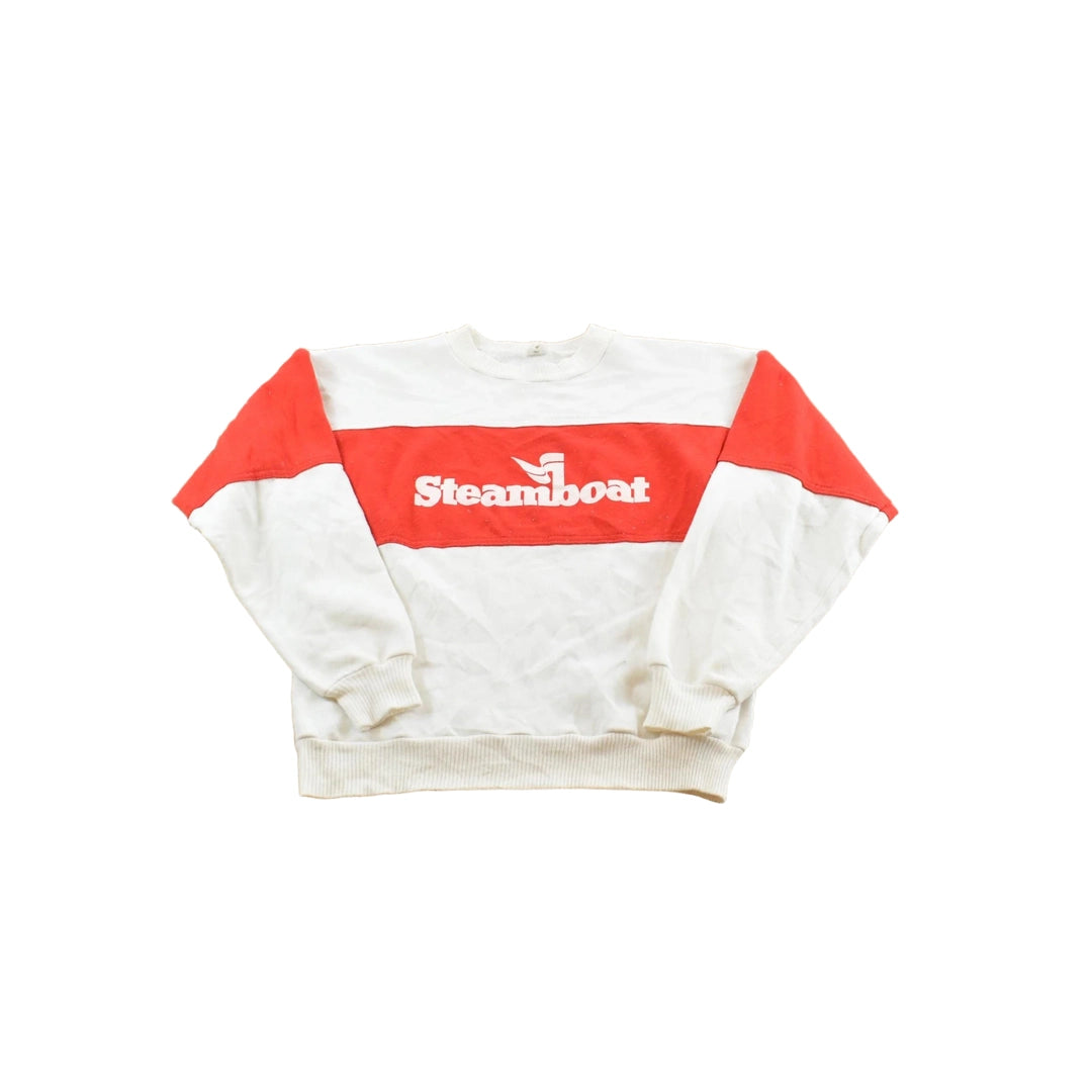 Vintage 1990s Steamboat Travel Crewneck Sweatshirt Men's S