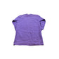 Vintage 1990s Deadstock Hanes Her Way Blank Purple Crewneck Sleep Sweatshirt Women's M Long