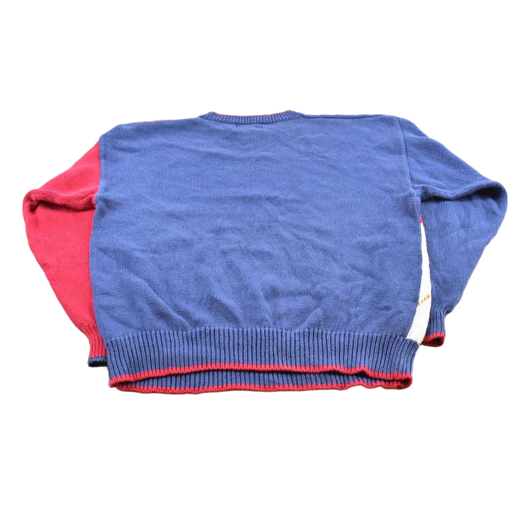 Vintage 1990s Par Four Golf Cotton Knit Crewneck Sweater Men's M