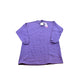 Vintage 1990s Deadstock Hanes Her Way Blank Purple Crewneck Sleep Sweatshirt Women's M Long