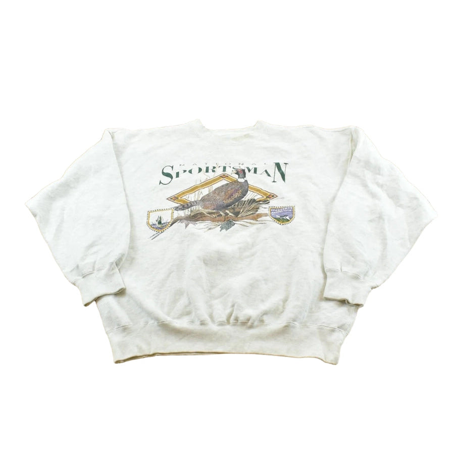 Vintage 1990s National Sportsman Pheasant Hunting Outdoorsman Crewneck Sweatshirt Men's XL