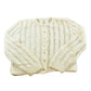Vintage 1980s Crochet Knit Button Up Cardigan Sweater Women's M