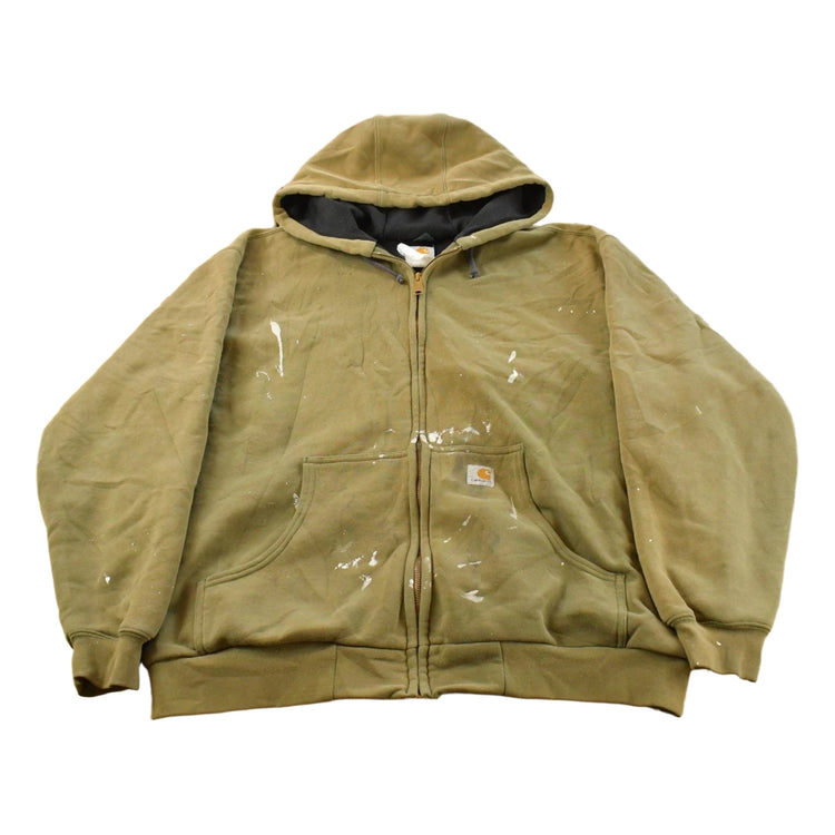 Vintage 1990s Carhartt Thermal Lined Heavy Weight Zip Up Hoodie Men's XL