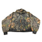 Vintage 1990s Wolf Mountain Tree Camo Full Zip Hoodie Men's 5XL