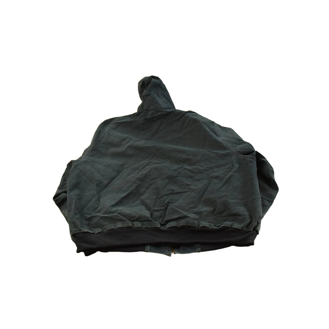 Vintage 1990s Distressed Carhartt Hooded Work Jacket Men's 3XL