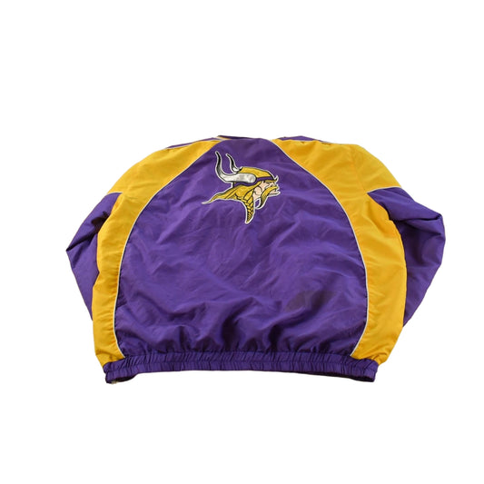 Vintage Y2K Minnesota Vikings Pullover NFL Football Windbreaker Jacket Men's XXL