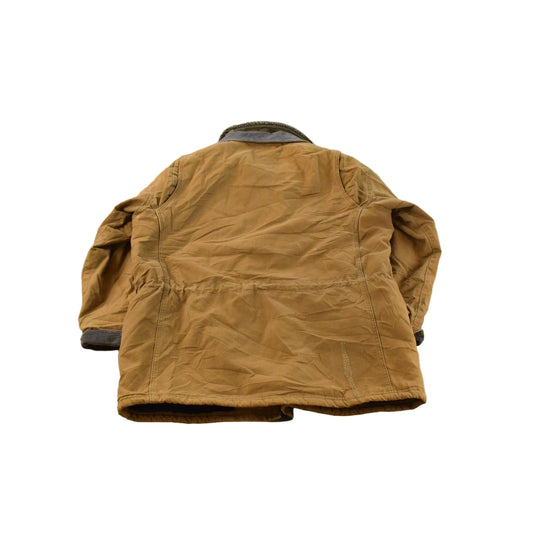 Vintage 1990s L.L. Bean Sherpa Lined Canvas Corduroy Chore Jacket Men's XL